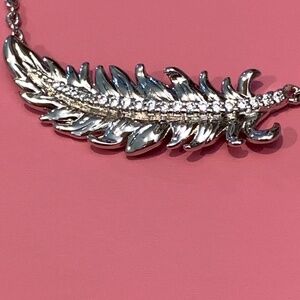 Feather Inspirational Engraved Silver Chain Necklace #keepsake #faith